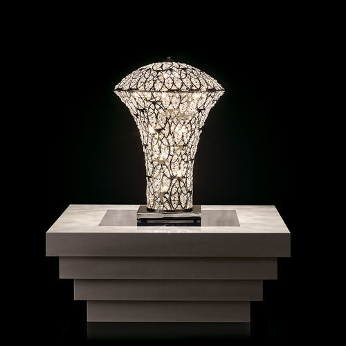 Tischlampe - ARABESQUE EXCLAMATION SMALL - VGnewtrend - Chrom / Edelstahlgewebe / modern