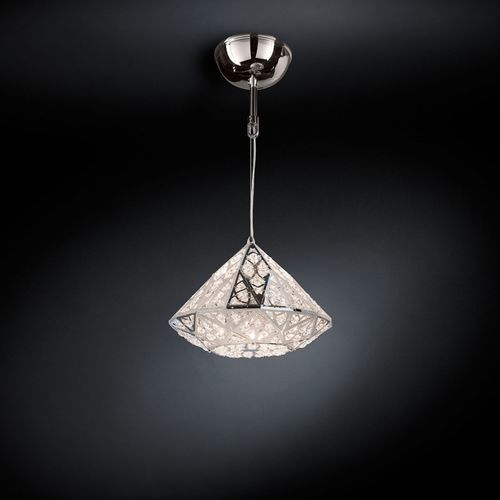 Hängelampe - ARABESQUE DIAMOND - VGnewtrend - Edelstahl / Kristall / modern