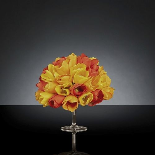 Glas-Pflanzgefäß - STAND MIX TULIP - VGnewtrend - freistehend / rund / Made in Italy
