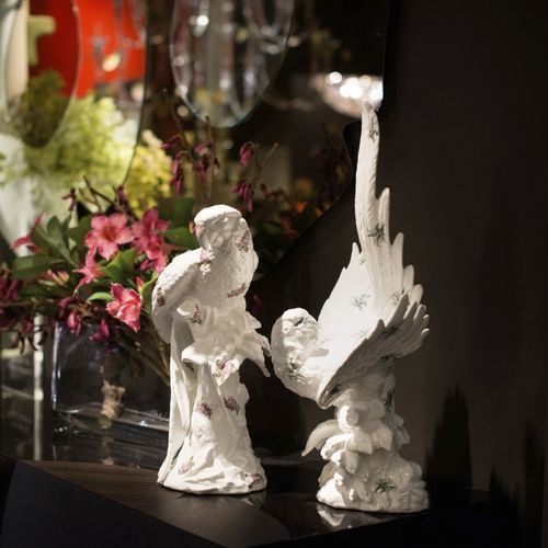Keramik-Skulptur - PAPAGENA - VGnewtrend - handgefertigt / Made in Italy / freistehend