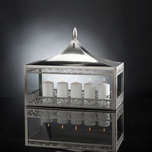 Moderne Laterne - TOP LIGHT OF SULTAN - VGnewtrend - Edelstahl / bodenstehend / selbsttragend