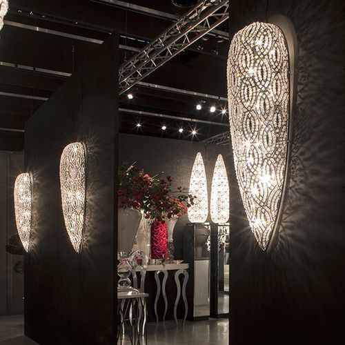 Wandleuchte / originelles Design - ARABESQUE DROP SMALL - VGnewtrend - für den Innenraum / Chrom / Edelstahl