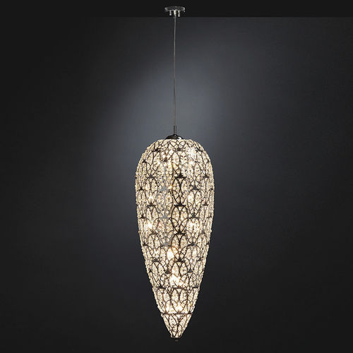 Hängelampe - ARABESQUE SMALL SENSATION - VGnewtrend - Edelstahl / Kristall / originelles Design