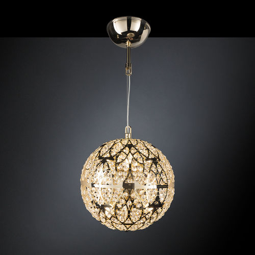 Hängelampe - ARABESQUE EARTH 30 - VGnewtrend - Edelstahl / Kristall / modern