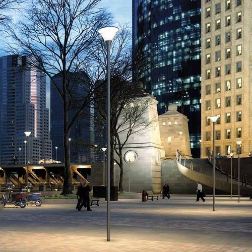 Straßenlaterne - PLAZA 25 - PUK LIGHTING - modern / Edelstahl / Polycarbonat