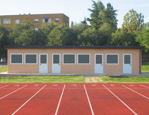 Fertigbau-Gebäude - S01-SM - c.m.c.2. 0 - Beton / für Umkleideräume / modern