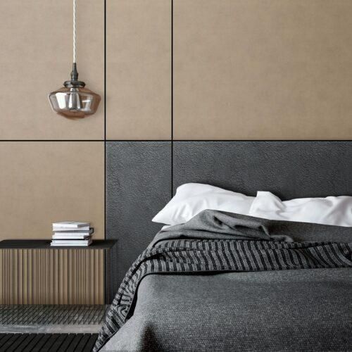 Wandverkleidung für den Innenraum - LL STONY GROUND - SIBU DESIGN - PET / matt / Lederoptik