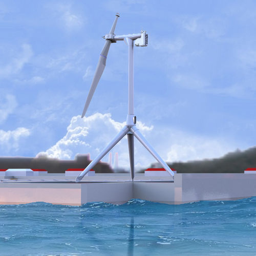 Horizontalachsen-Windkraftanlage - Ades - Einblatt / Pendel / Onshore