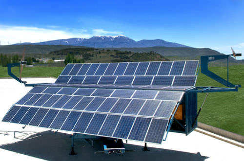 Hybrider PV Stromversorgungssystem für Inselanalge - Ades - Windkraftanlage / tragbar