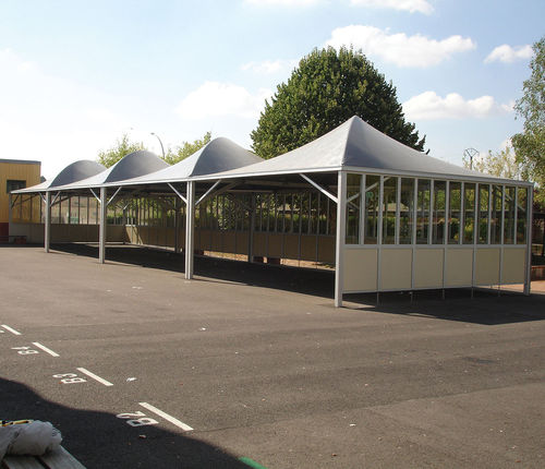 Metallrahmen-Flächentragwerk - MIAMI - DALO - Vordach / für Carport / für Schulen