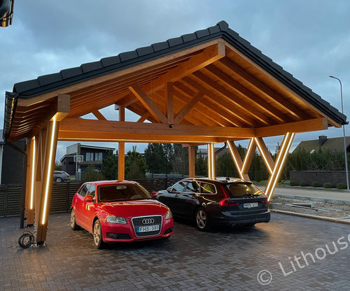 Carport für Parkplätze - Luxury - Namas B.V. - für öffentliche Bereiche / maßgefertigt / individuell gestaltbar