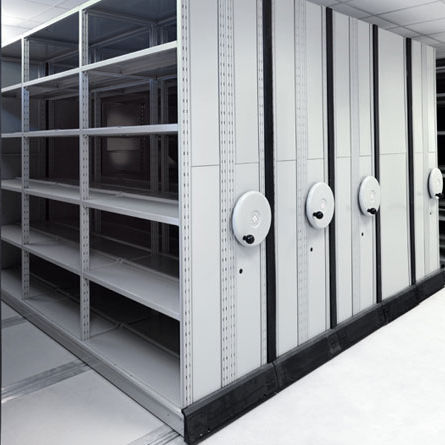Verschieberegal für Büro - TRAIN - Rosss - für Archiv / mechanisch / Metall