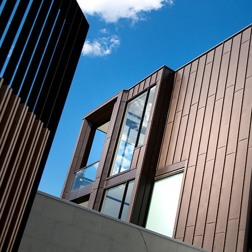 Zink-Metallblech - elZinc RAINBOW&reg; BROWN - ASTURIANA DE LAMINADOS - Laminat / farbig / braun