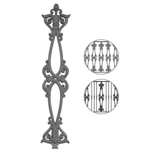 Gusseisengeländer - BR 25  - Ghisarredo - Geländer / für den Innenraum / für Außenbereich
