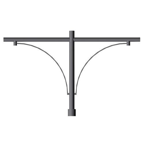 Tragarm für Straßenlaternenpfähle / aus feuerverzinktem Stahl - LC 2101 - Ghisarredo