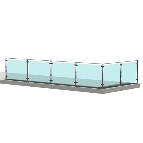 Stahlschutzgeländer - T5  - Ghisarredo - Gusseisen / Glas