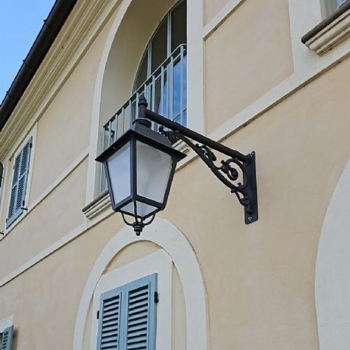 Tragarm für Straßenlaternenpfähle / Gusseisen - LC 0801  - Ghisarredo - aus feuerverzinktem Stahl