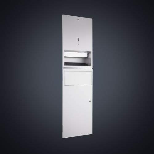 Wandmontierter Handtuchspender - DP4306 - Dolphin Solutions Ltd - Metall / mit Abfallbehälter