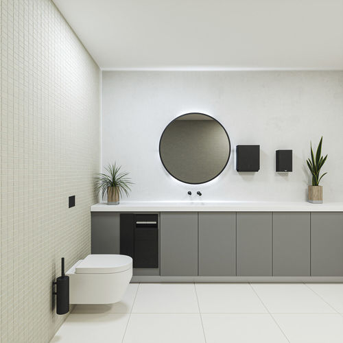 Modernes Badezimmer - PRESTIGE SUPERLOO - Dolphin Solutions Ltd - Edelstahl / Mineralwerkstoff / maßgefertigt