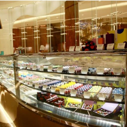 Verkaufskühlvitrine - DIAMOND - Oscartek - für Einzelhandel / Edelstahl / mit Flügeltür
