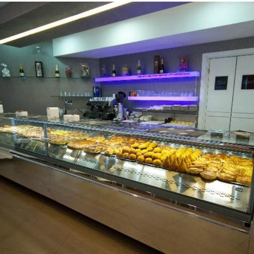 Verkaufskühlvitrine - DIAMOND HOT - Oscartek - für Einzelhandel / Edelstahl / ohne Tür