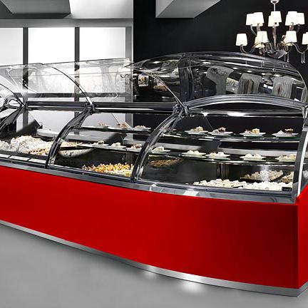 Verkaufskühlvitrine - CORA - Oscartek - für Konditoreien / für Bäckerei / Edelstahl