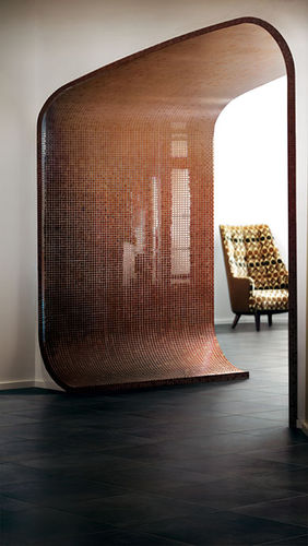 Glasmosaikfliese - GLASS BOX - NEMO TILE - texturiert / für den Innenraum / Wand