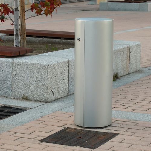 Park-Abfallbehälter - DISCRETION - Setga - Edelstahl / modern / für öffentliche Bereiche
