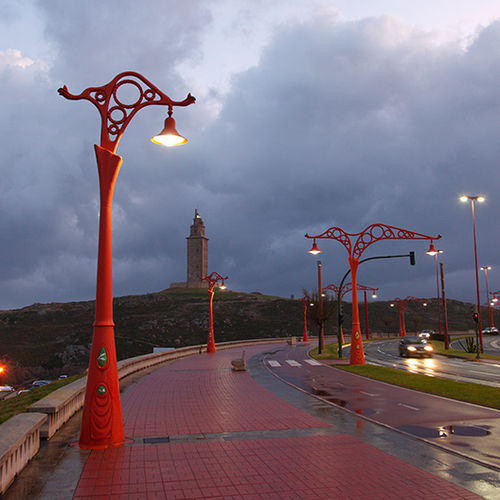 Straßenlaterne - A CORUÑA - Setga - Jugendstil / Metall / Einzel