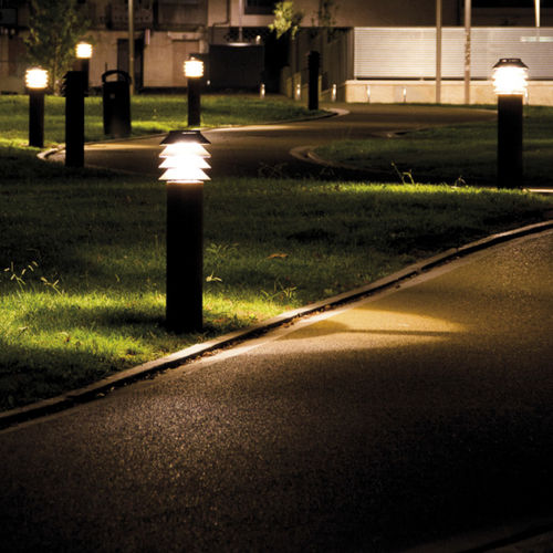 Moderner Leuchtpoller - CUVI - Setga - COR-TEN®-Stahl / Acryl / LED