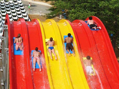 Gerade Rutsche - UPHILL - Arihant Industrial Corporation Limited - für Aquapark / Mehrfach