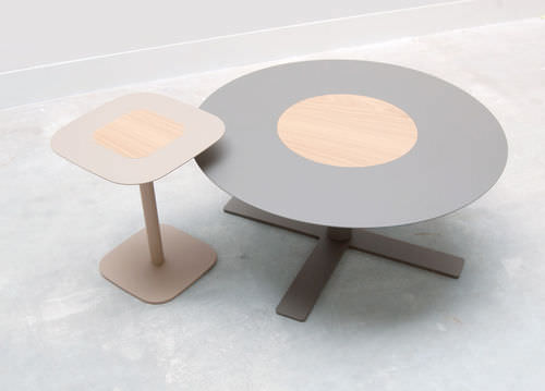 Moderner Couchtisch - BLUSH - SPELL - Holz / rund / für Privatgebrauch