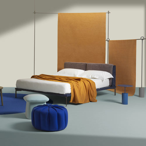 Doppelbett - Mise - My Home Collection - modern / Polster / Kopfteil