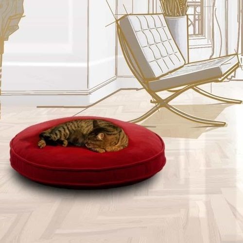 Kissen für Haustiere (Hund und Katze) - UNI - pet.interiors - rund / einfarbig / für Privatgebrauch