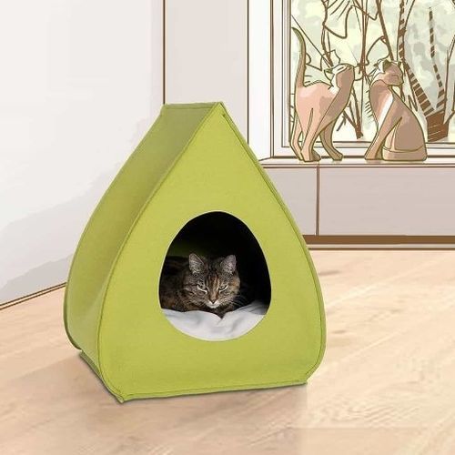 Baumwolle-Katzenhaus - PINA - pet.interiors - Wolle / Samt