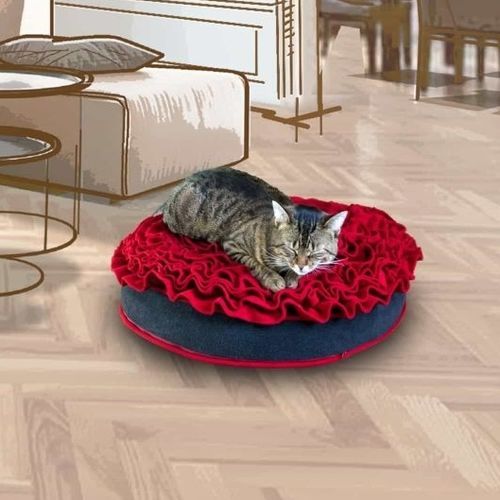Kissen für Haustiere (Hund und Katze) - ROSE - pet.interiors - rund / Motiv / für Privatgebrauch