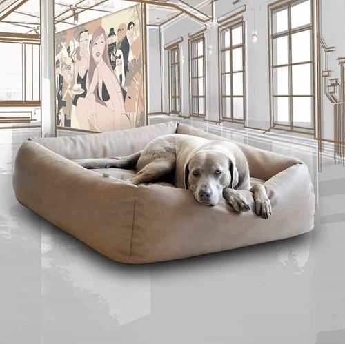 Leder-Hundebett - pet.interiors