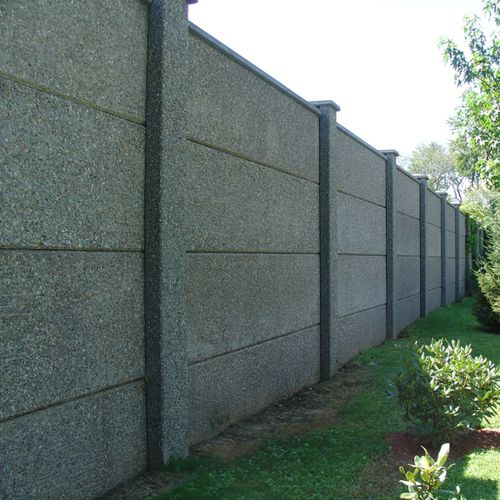 Fertigbau-Lärmschutzwand - The Fort Miller Co. - Beton / Stahl / für Straßen