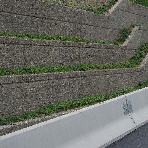 Stahlbeton-Stützmauer - T-WALL® - The Fort Miller Co. - modular / Fertigbau / für Brückenbau