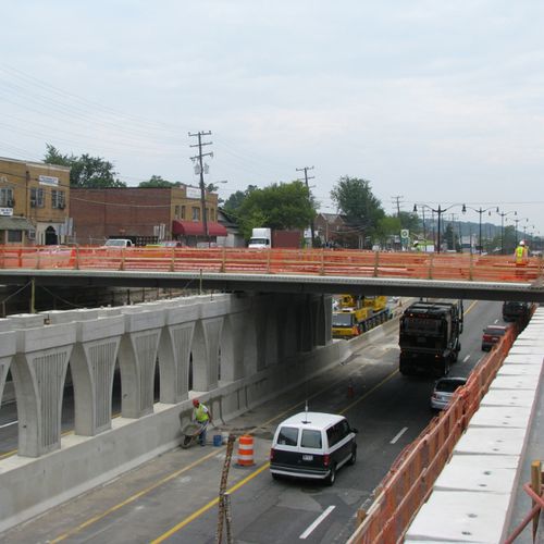 Stahlbetonbrücke - EASTERN AVE. - The Fort Miller Co. - Balken / Fertig / modular