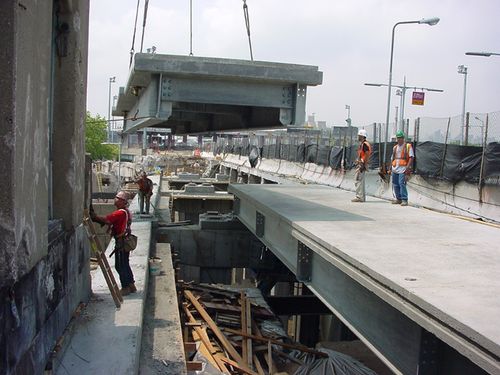 Stahlbrücke - TRIBOROUGH  - The Fort Miller Co. - Fertigbeton / Balken / Verkehr