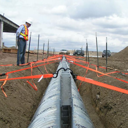 Rohrleitung / galvanisiertem Stahl - SLOTTED - Contech - für Drainagesystem