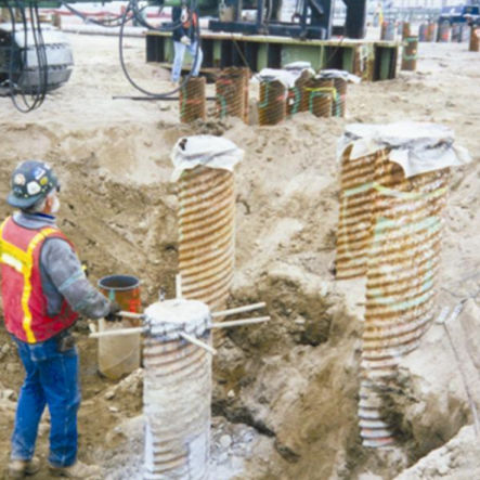 Rohrramm-Pfahl - HEL-COR®  - Contech - Stahl / Fundament / Röhren
