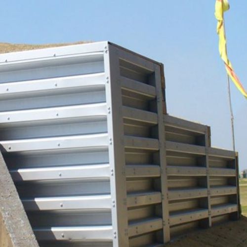Stahl-Stützmauer - BIN - Contech - aus vorgefertigten Elementen / für Brückenbau / für Eisenbahnlinien
