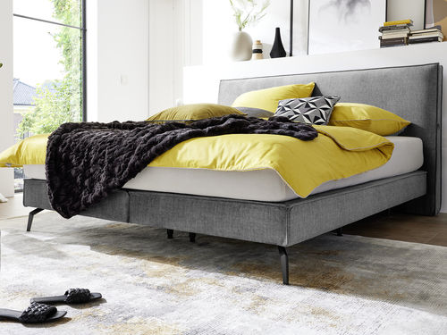 Doppelbett - BALINO BX - Musterring - modern / Polster / gepolstertes Kopfteil