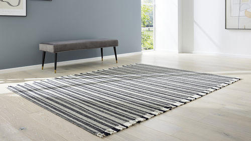 Moderner Teppich - Nordic  - Musterring - Motiv / Wolle / rechteckig