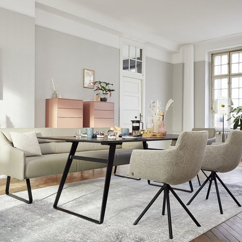 Moderner Esstisch - JUSTB! SP100 - Musterring - HPL / Gestell aus Eiche / rechteckig
