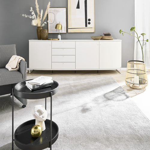 Moderner Teppich - JUSTB! - Musterring - Motiv / rechteckig / beige