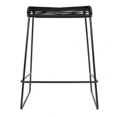 Moderner Hocker - Quintana  - BOQA - Leder / Leinen / PVC