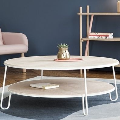 Moderner Couchtisch - EUGENIE - Harto - Eiche / MDF / Marmor